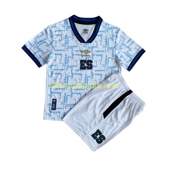 Camisola EL Salvador Criança Equipamento Segundo 2023 Manga Curta